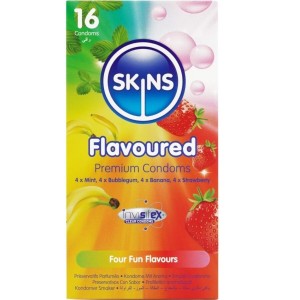 SKINS - PREZERWATYWY PREMIUM WIELOSMAKOWE 16 SZTUK